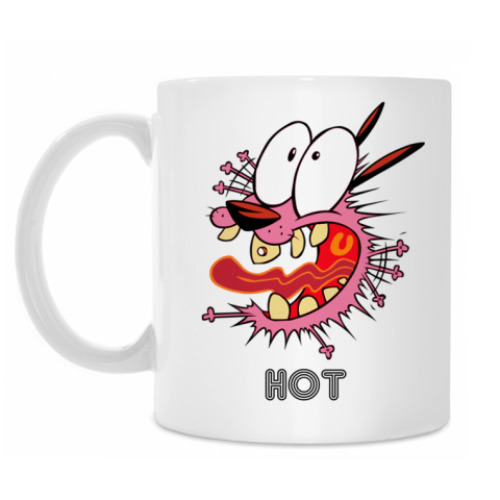 Кружка с принтом hot - cold