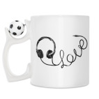 Кружка с футбольным мячиком