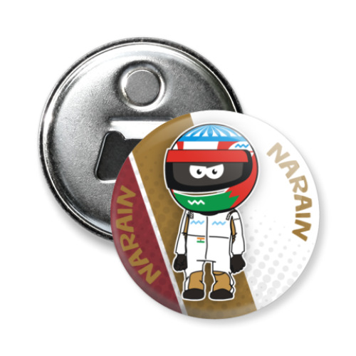 Магнит-открывашка с принтом Narain