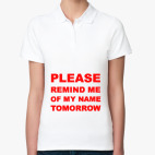 Женская рубашка поло