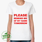 Женская футболка органик