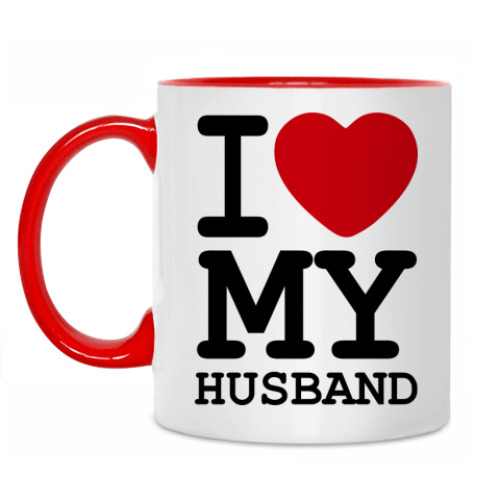 Кружка с принтом I Love My Husband