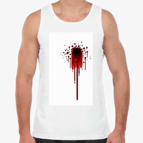 Майка с принтом blood