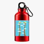 Металлическая бутылка 400 мл UV-DTF