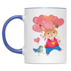 Двухцветная кружка Кролик