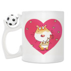 Кружка с футбольным мячиком