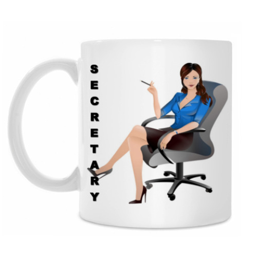 Кружка с принтом Секретарь
