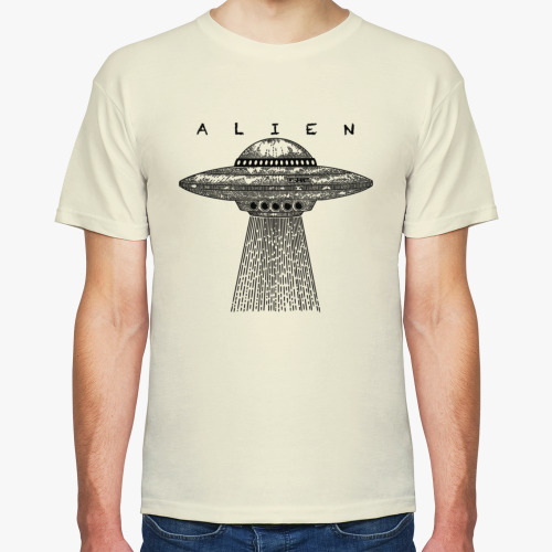 Футболка с принтом Пришелец