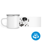 Кружка металлическая белая (круговая запечатка)