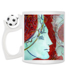 Кружка с футбольным мячиком