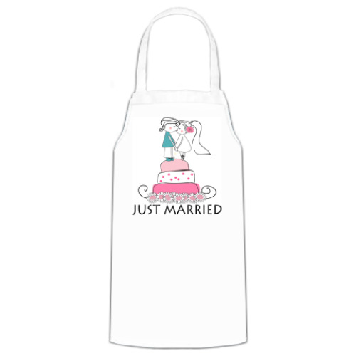 Фартук с принтом Just Married