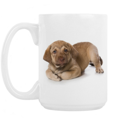 Кружка с принтом Щенки,щенята и собаки