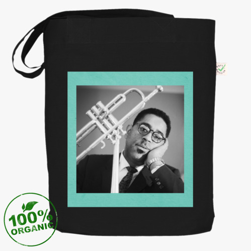 Сумка шоппер с принтом Jazz Dizzy Gillespie