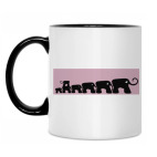 Кружка двухцветная