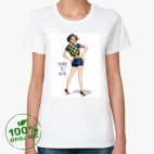 Женская футболка органик