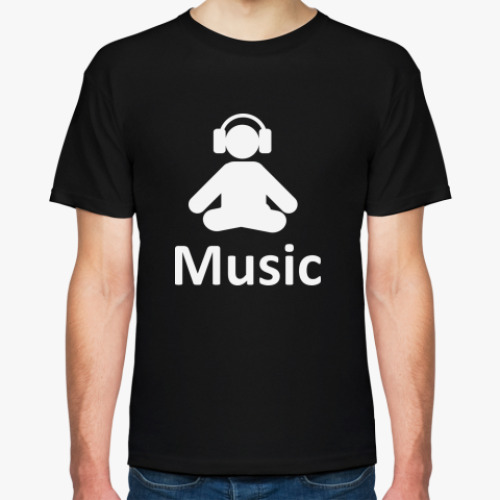 Футболка с принтом Music