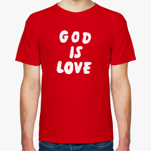Футболка с принтом God Is Love