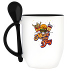 Кружка с ложкой