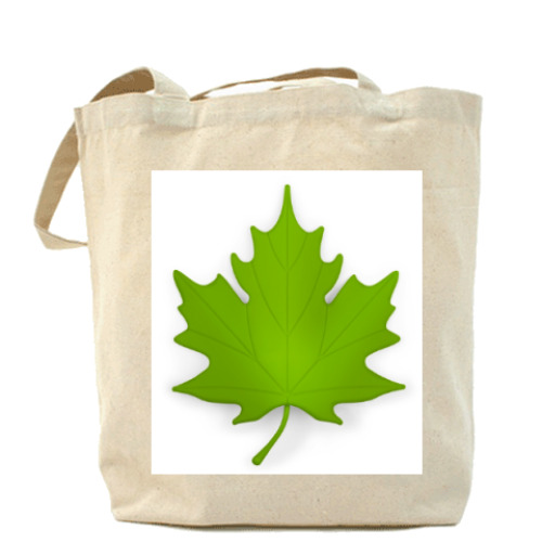 Сумка шоппер с принтом Кленовый лист