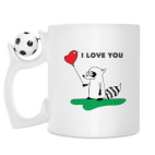 Кружка с футбольным мячиком