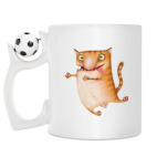 Кружка с футбольным мячиком