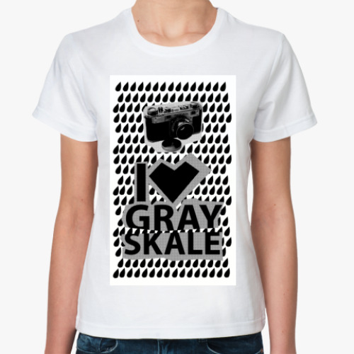 Классическая футболка с принтом photo