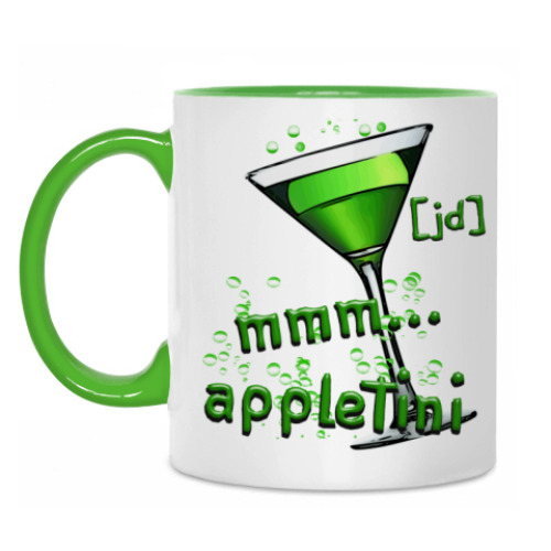 Кружка с принтом Appletini