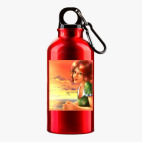 Металлическая бутылка 400 мл UV-DTF