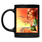 Кружка цветная UV-DTF