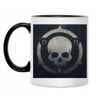 Двухцветная кружка Череп