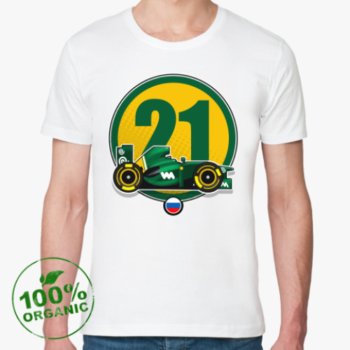 Футболка из органик-хлопка с принтом   CT01_21