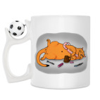 Кружка с футбольным мячиком