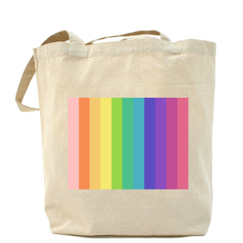 Сумка шоппер с принтом Радуга