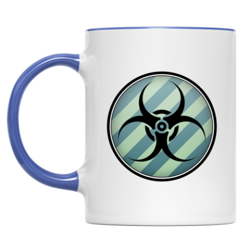 Кружка с принтом Биологическая опасность