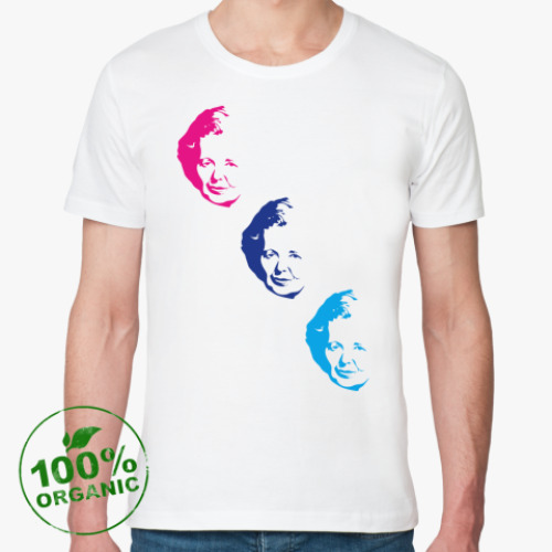 Футболка из органик-хлопка с принтом Margaret Thatcher
