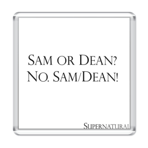 Магнит с принтом  Sam/Dean