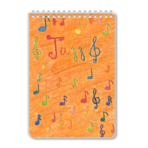 Блокнот с принтом 'Jazz'