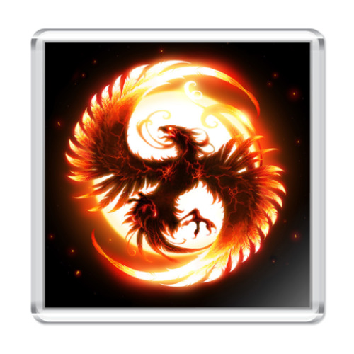 Магнит с принтом   Феникс