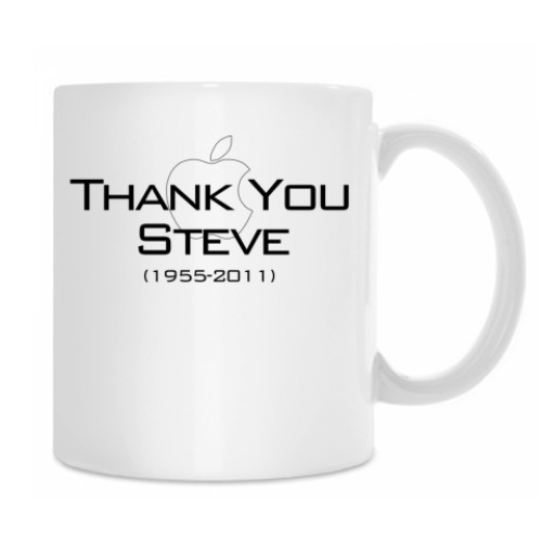 Кружка с принтом Thank You Steve (1995-2011)