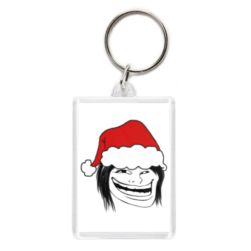 Брелок с принтом Trollface