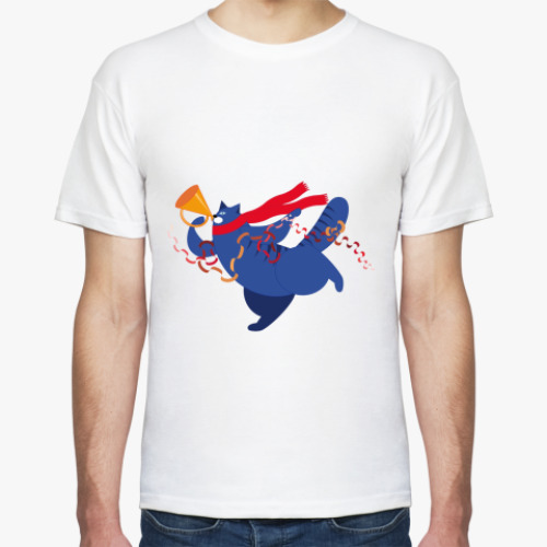 Футболка с принтом  Трубач