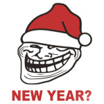 Новогодний Trollface