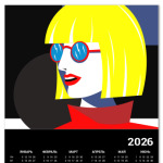 Стильная девушка в стиле поп арт