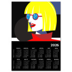 Стильная девушка в стиле поп арт