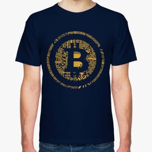 Футболка с принтом Биткоин