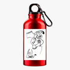 Металлическая бутылка 400 мл UV-DTF