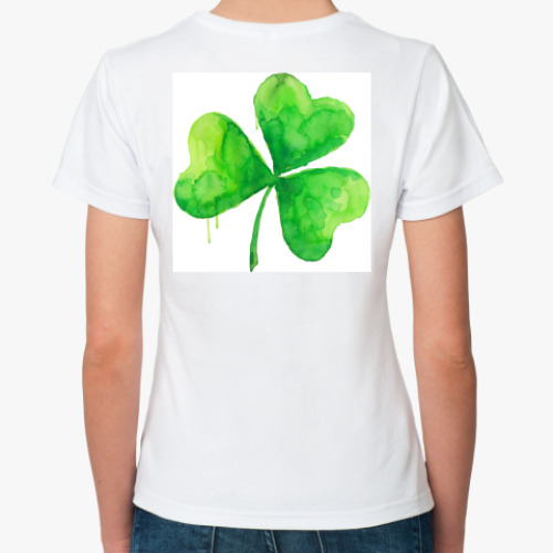 Классическая футболка с принтом I love Ireland