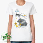 Женская футболка органик