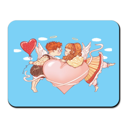 Коврик для мыши с принтом Ангелочки