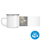 Кружка металлическая белая (круговая запечатка)